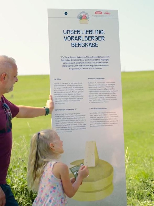 Spielerisch unterwegs auf dem Käsewanderweg