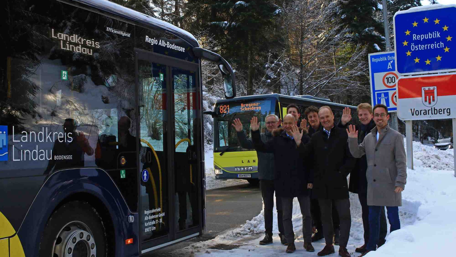 Eine neue grenzüberschreitende Buslinie verbindet Bregenz über Langen mit Scheidegg/Weiler in Deutschland. Foto: Felix Löffelholz, bodo