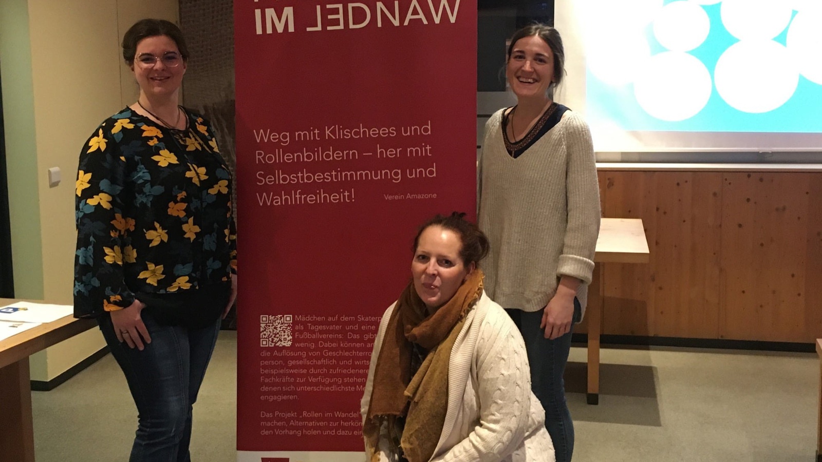 V.l.n.r.: Barbara Sönser-Gantner (Mädchentreff Großes Walsertal), Marion Verdorfer (Großes Walsertal), Larissa Kreuzer (Mädchenberatung Amazone)