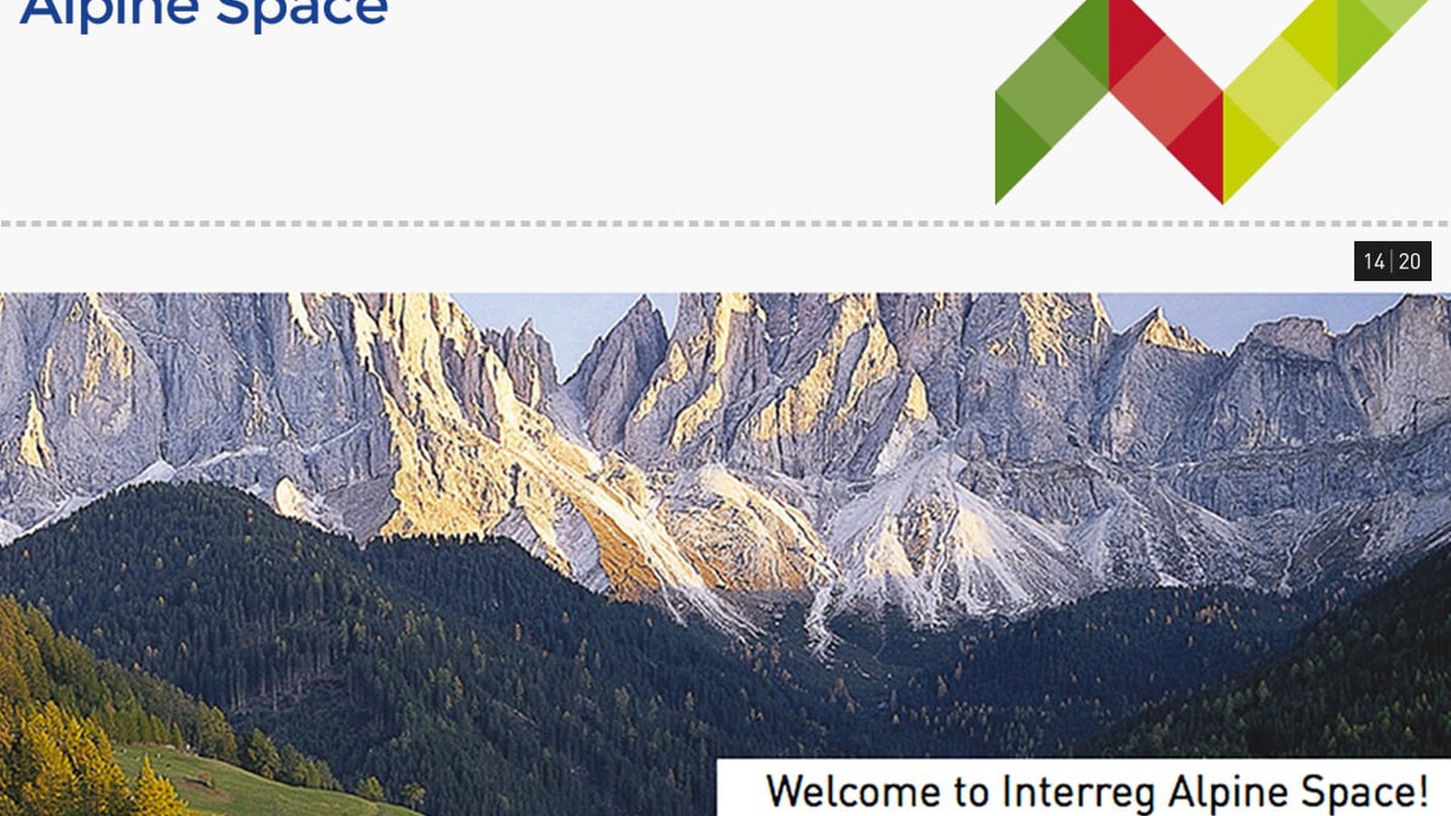 Welcome to Interreg Alpine Space