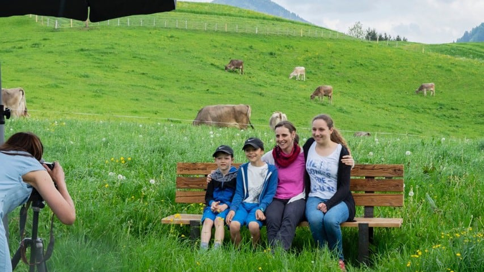 Am Foto-Bänkle wurden die BesucherInnen mit ihren Leidenschaften porträtiert