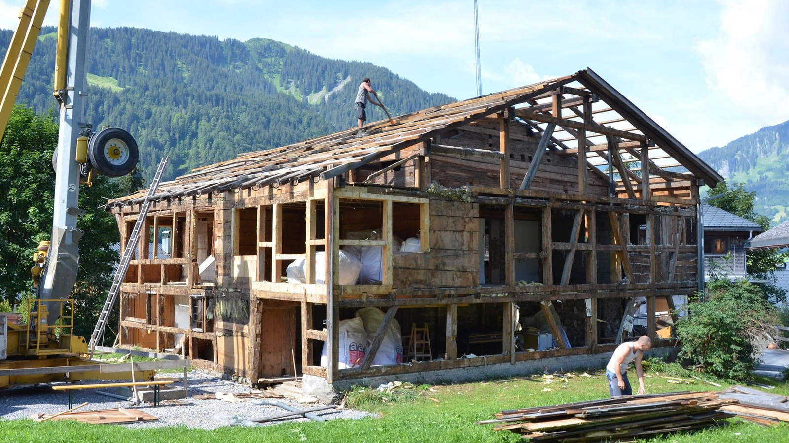 Das denkmalgeschützte Gebäude wurde ausgehöhlt, bevor der Umbau beginnen kann. Foto: Verein akkurat