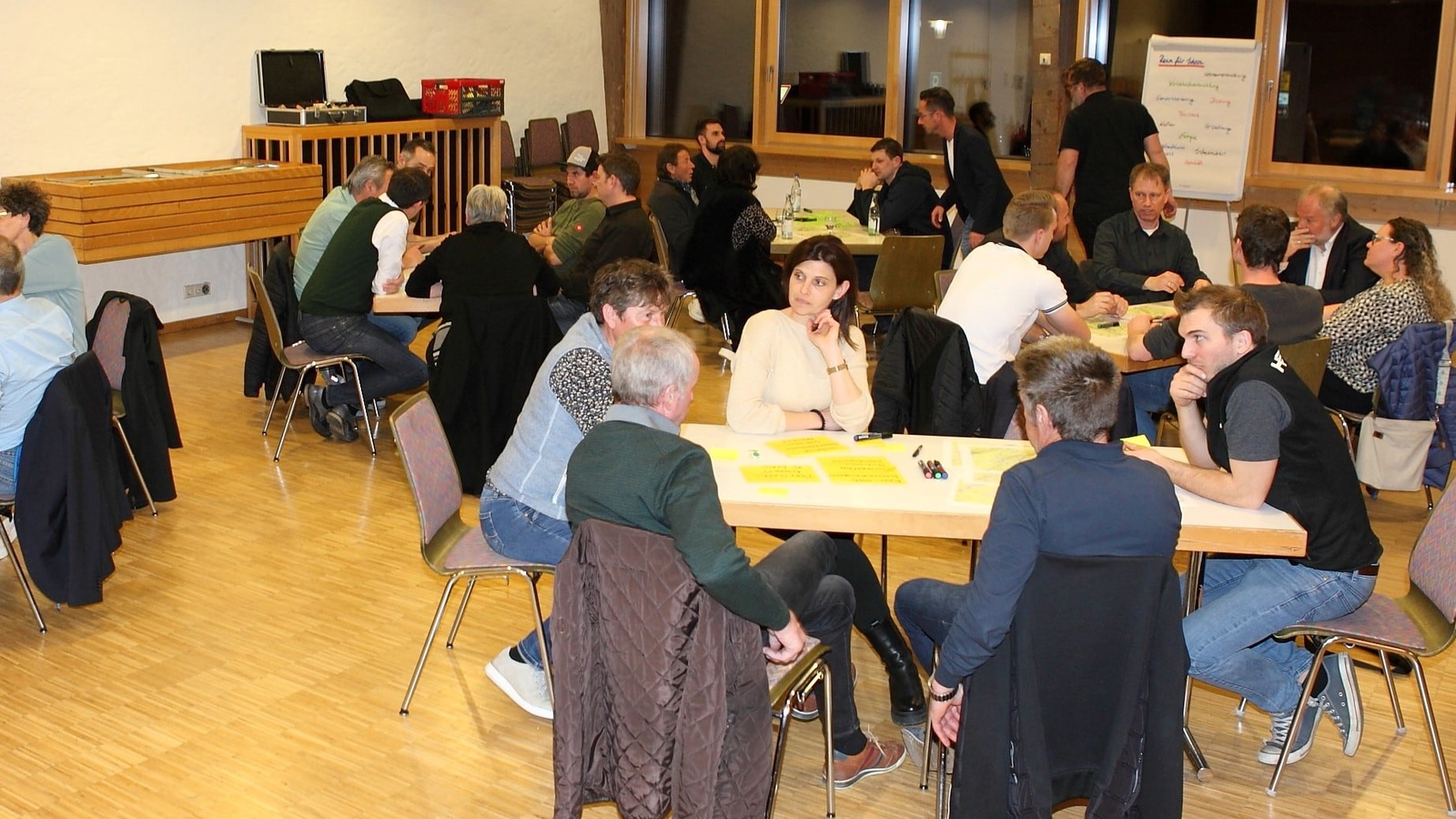 Der gemeinsame erste Abend des Regionalverbands Leiblachtal-Pfänderrücken war geprägt von einer großartigen Aufbruchstimmung und kreativer Mitarbeit.