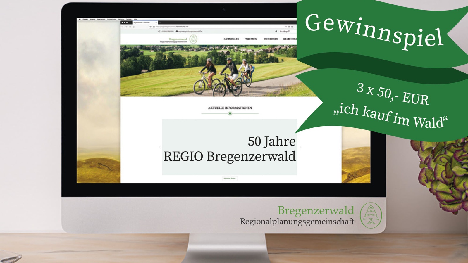 Gewinnspiel 50 Jahre REGIO Bregenzerwald. Die Regio-V gratuliert zum Jubiläum!