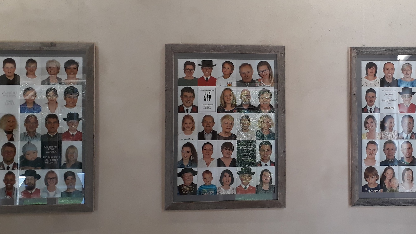 Die Fotoaktion trug dazu bei, dass viele DorenerInnen miteinander ins Gespräch kamen.