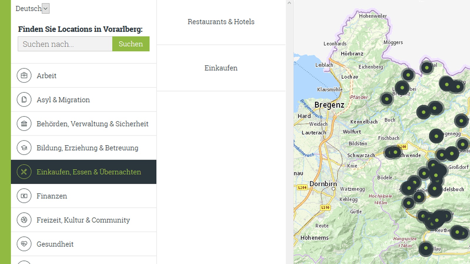 "Wo finde ich...?" - Antworten auf die meisten solcher Fragen bietet die neue online-Plattform vorarlberg-finder.at