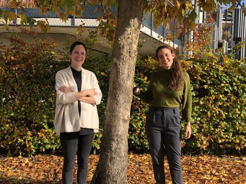 Nina Almer (rechts) übernimmt ab dem 1. November die Aufgaben von Stefanie Meusburger im Management der Regio-V.