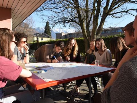 Den Alpenraum nachhaltig verändern: Das "Alpine Changemaker Basecamp" bietet jungen Menschen Gelegenheit dazu. Foto: Caroline Begle, CIPRA International