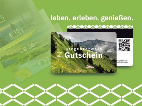 Die elektronische Gutscheinkarte ist ein gemeinsames Projekt von acht Vorarlberger Regionen und der Wirtschaftskammer.